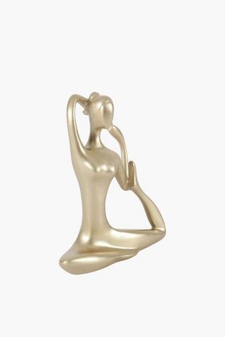 Ceramic Seated Yoga Statue