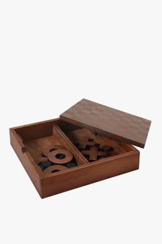 Wooden Checkers Set