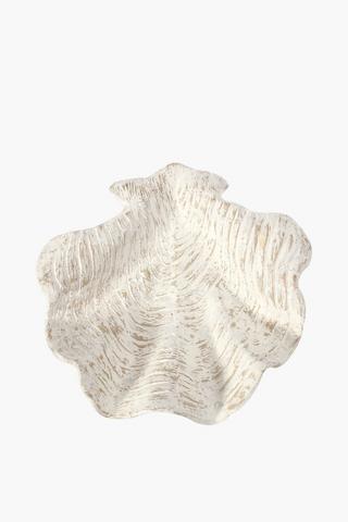 Mango Wood Shell Decor Bowl