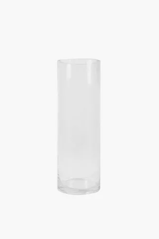 Glass Cylinder 10x30cm Vase