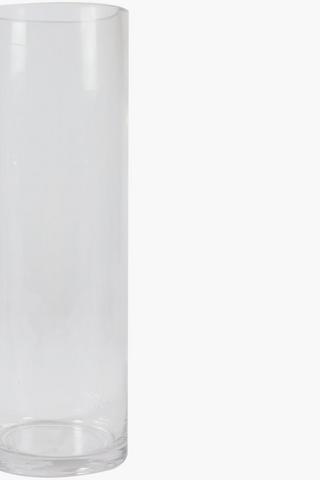 Glass Cylinder 10x30cm Vase