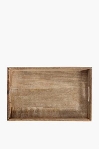 Ripple Hand Carved Wooden Tray