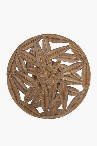 Metal Leaf Decor Plate