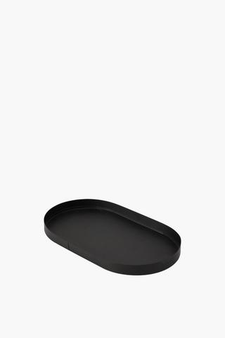 Metal Oval Decor Tray