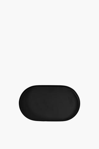 Metal Oval Decor Tray