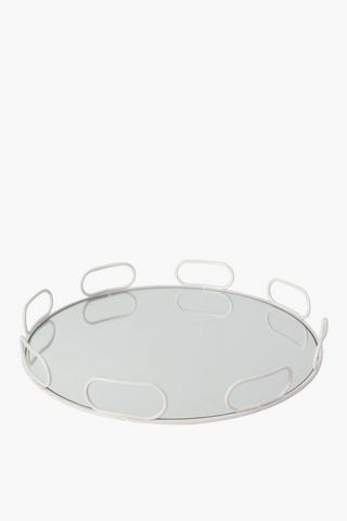 Ring Decor Mirror Tray, Large