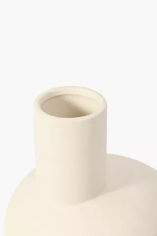Offset Ceramic Bulb Vase Small
