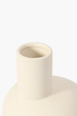 Offset Ceramic Bulb Vase Small