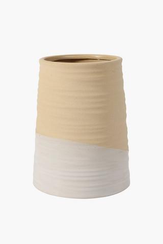 Ceramic Dipped Vase, Large