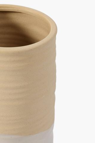 Ceramic Dipped Vase, Large