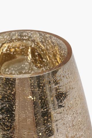Glass Crackle Vase Large