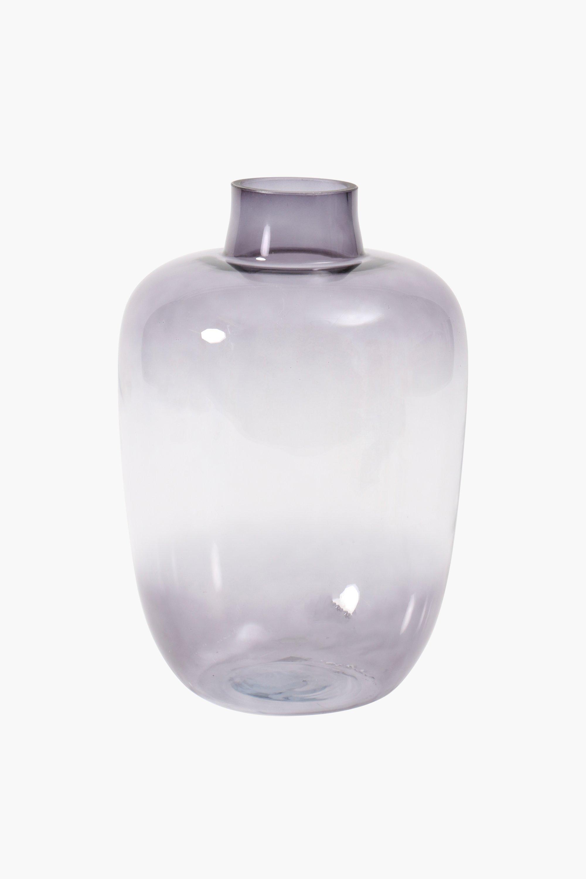 Smokey Glass Vase 25x38cm