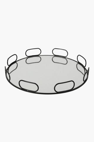 Ring Decor Mirror Tray, Large