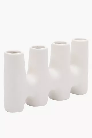 Stem Ceramic Joint Vase, 21x12cm