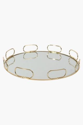 Ring Decor Mirror Tray, Large