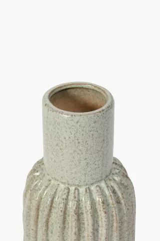 Ridge Bottle Vase Small