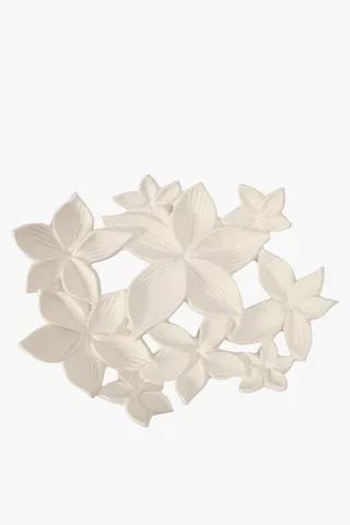 Ceramic Flower Decor Tray