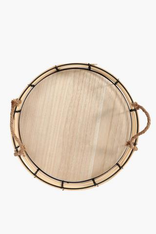 Bamboo Rope Handle Tray