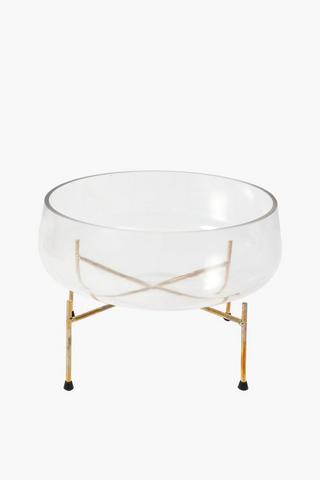 Glass Bowl On Stand