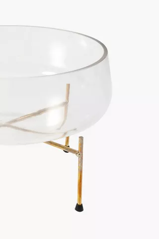Glass Bowl On Stand