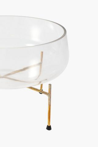 Glass Bowl On Stand