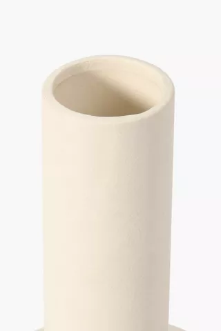 Offset Ceramic Bulb Vase Large
