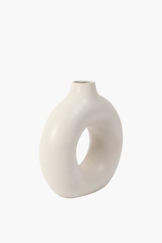 Organic Circle Vase, 30x32cm