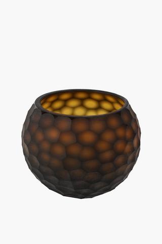Glass Facet Bulb Vase