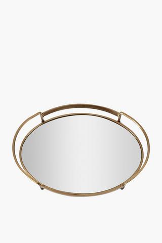 Metal Mirror Decor Tray