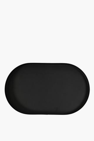 Metal Oval Decor Tray