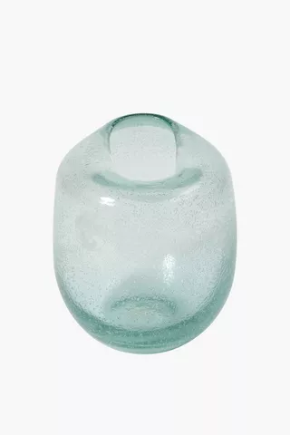 Recycled Glass Bubble Vase Medium