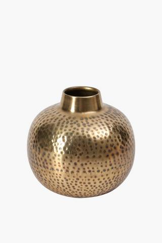 Dimple Metal Vase