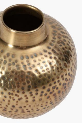 Dimple Metal Vase