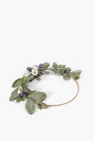 White Flower Wreath