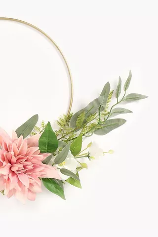 Dahlia Flower Wreath