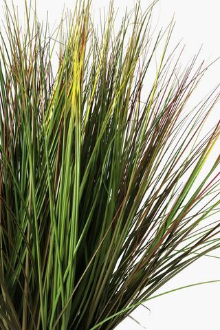 Faux Grass With Vintage Pot