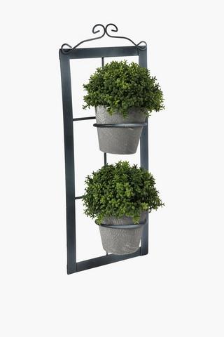2 Pot Wall Mount Succulents