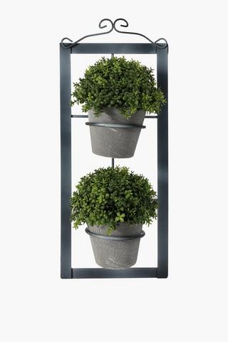 2 Pot Wall Mount Succulents