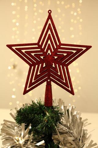 Glitter Star Tree Topper