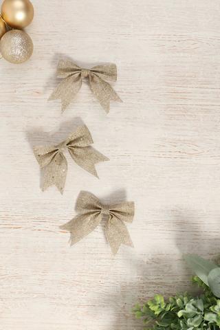 3 Pack Glitter Bows
