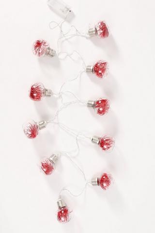 Tinsel Iridescent Bulb String Lights