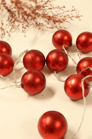 Glitter Bauble String Lights, 2m