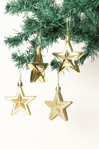 4 Pack Star Hanging Decor