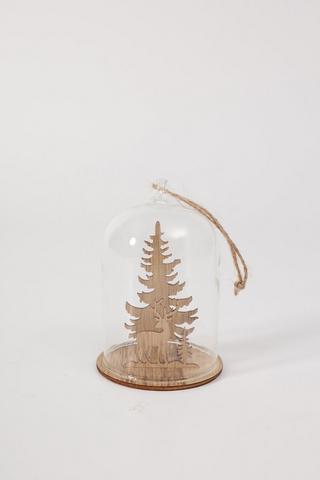 Cloche Reindeer Bauble
