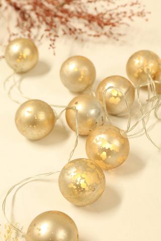 Glitter Bauble String Lights, 2m