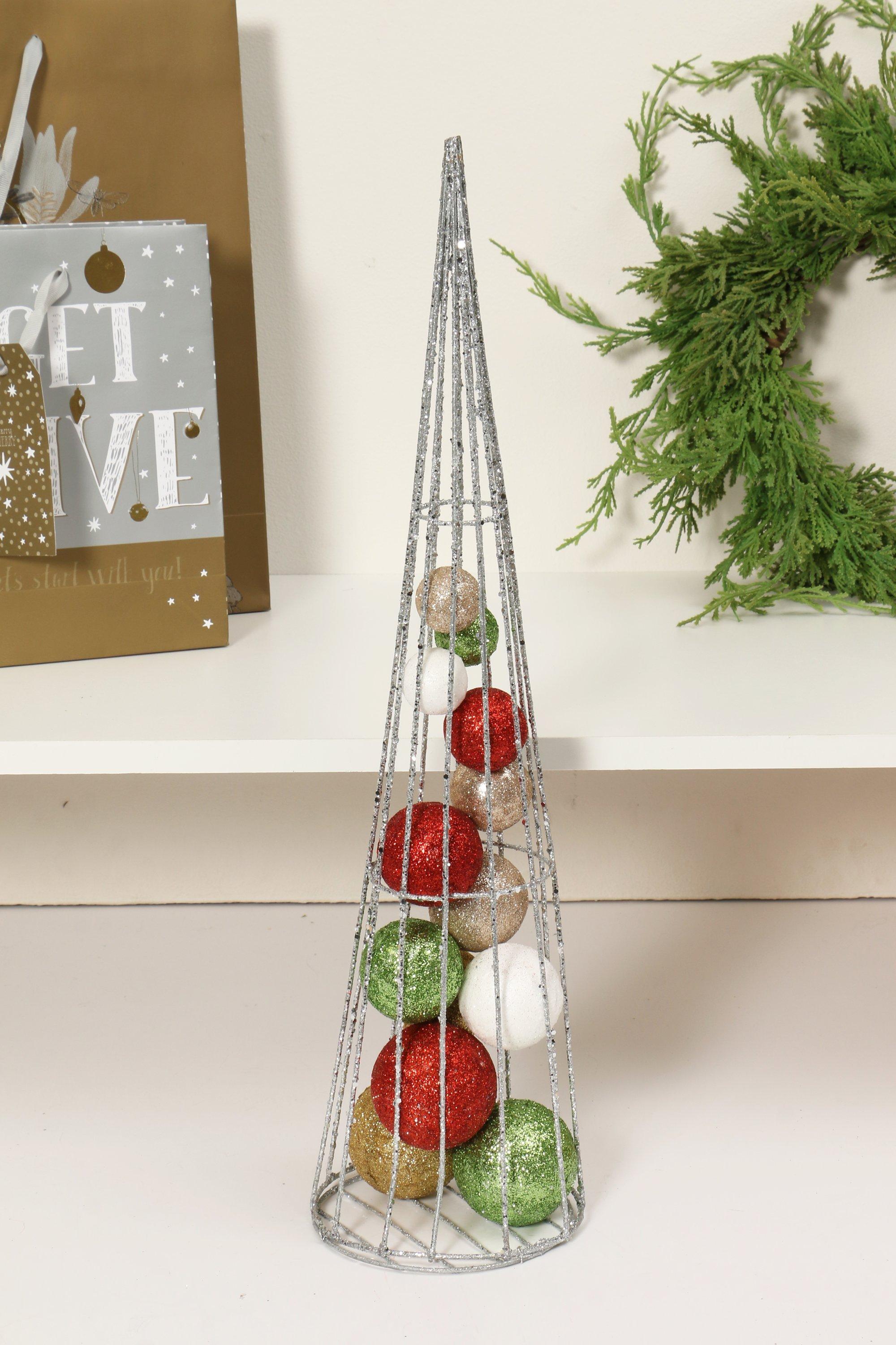 Wire Cone Bauble Tree   02 7109016728 SI 00