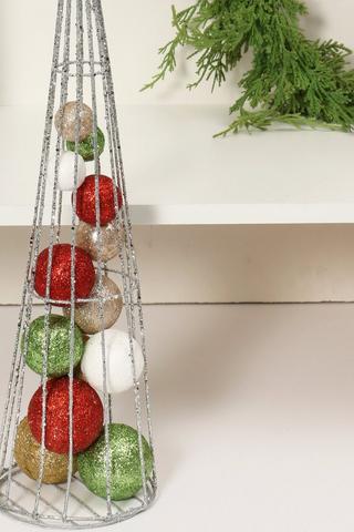 Wire Cone Bauble Tree