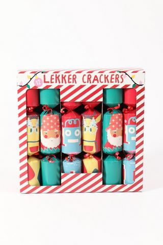 12 Pack Kids Christmas Crackers
