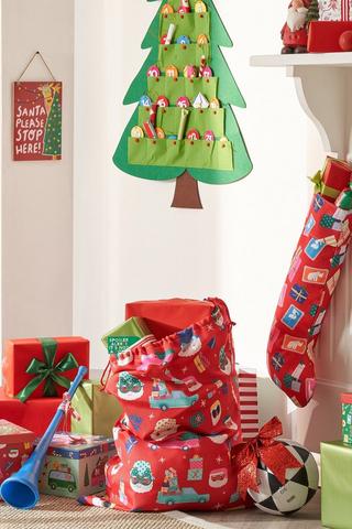 Christmas Santa Stocking 35x65cm