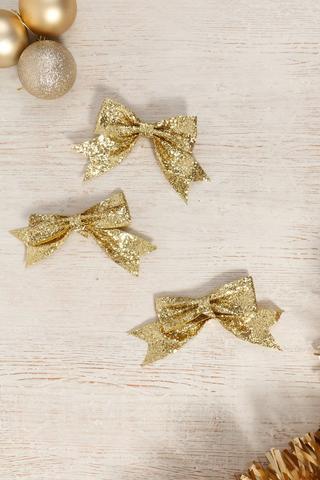 3 Pack Shine Glitter Bows